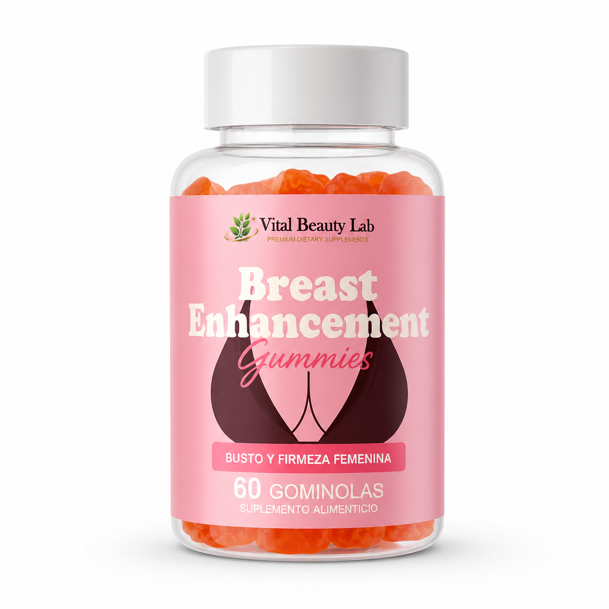 Vital Beauty Lab Breast Enhancement Gummies (60 Gominolas) – Busto y Firmeza Femenina