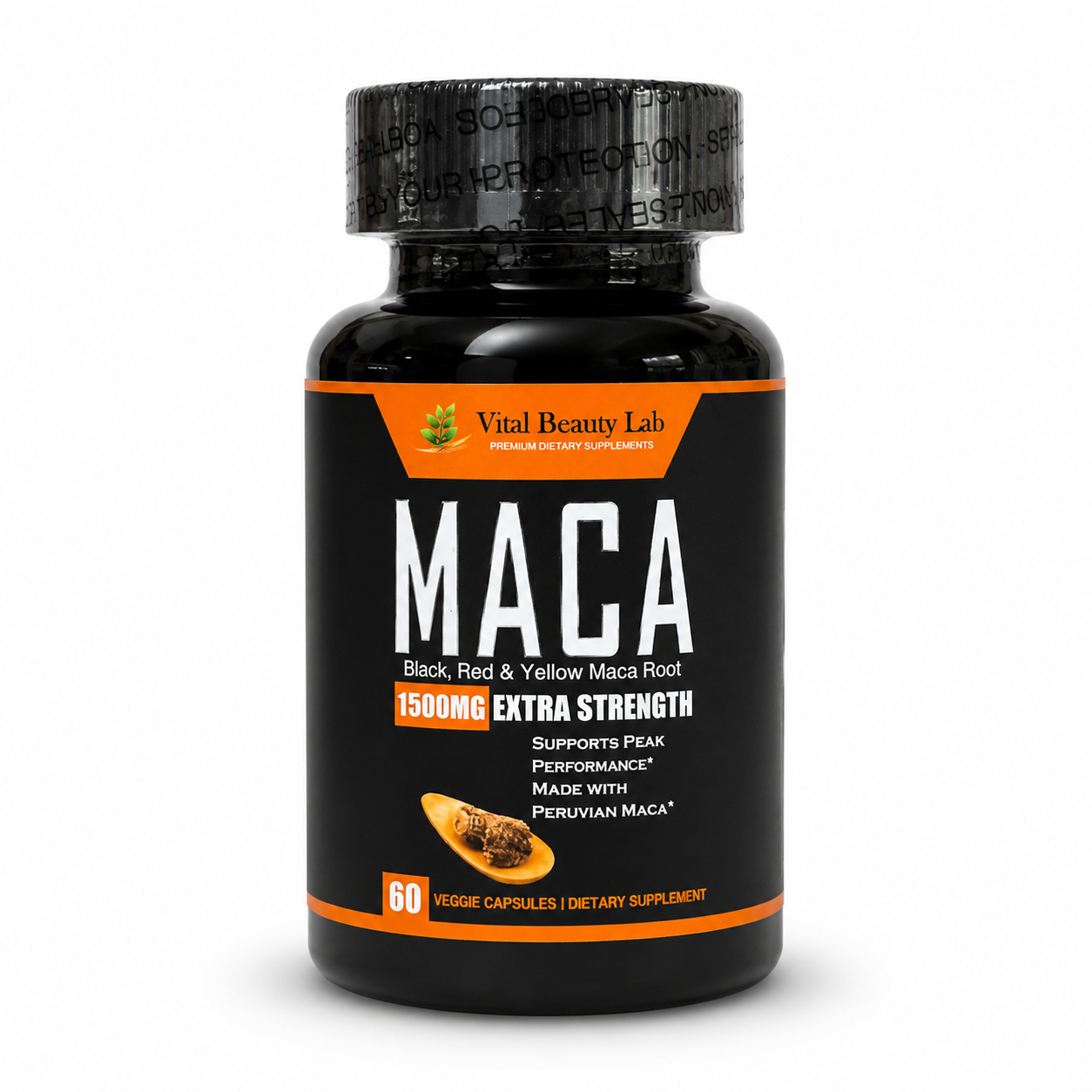 Vital Beauty Lab Maca Complex (60 Cápsulas) – Vitalidad, Energía, Libido y Equilibrio Hormonal
