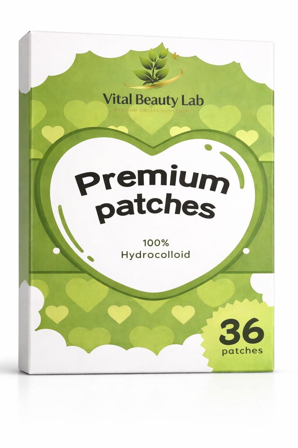 Vital Beauty Lab Parches Hidrocoloides Tipo Pimple Patch Inspirado en Productos Coreanos Faciales Skincare - Parches Hidrocoloides Acné y Acne Corporal de Korean Beauty
